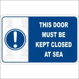 This door must be kept closed at sea